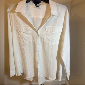 Eddie Bauer White Button Down Shirt